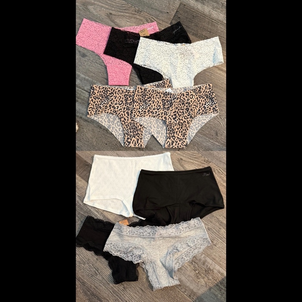 Victoria's Secret Panties XS lot of 9